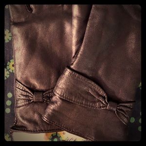 Vintage Fully-Lined Rabbit Hair Leather Gloves